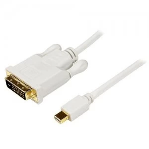 Image of 10 ft Mini DP to DVI Adapter Cable White