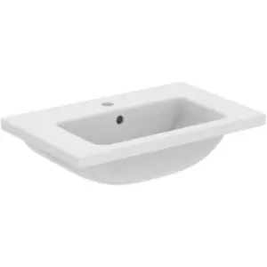 Image of Ideal Standard i. life Compact Vanity Basin 60cm 1 Tap Hole in White Ceramic