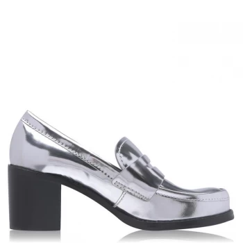 Image of Calvin Klein Metallic Paz Loafer - Silver