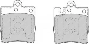 Image of Ferodo FDB1322 Brake Pad Set Rear Axle Premier Car