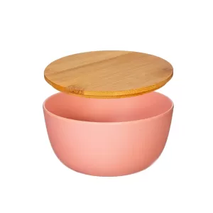 Image of Sass & Belle Pink Bamboo Bowl with Lid