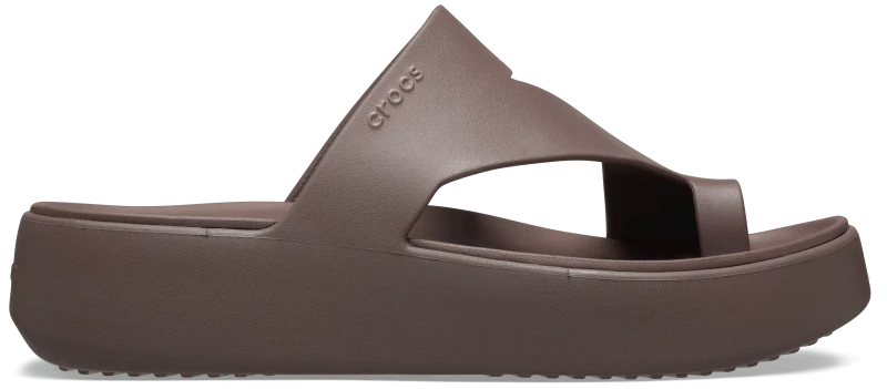 Image of Crocs Women Getaway Platform Toe Loop Sandals Truffle 4