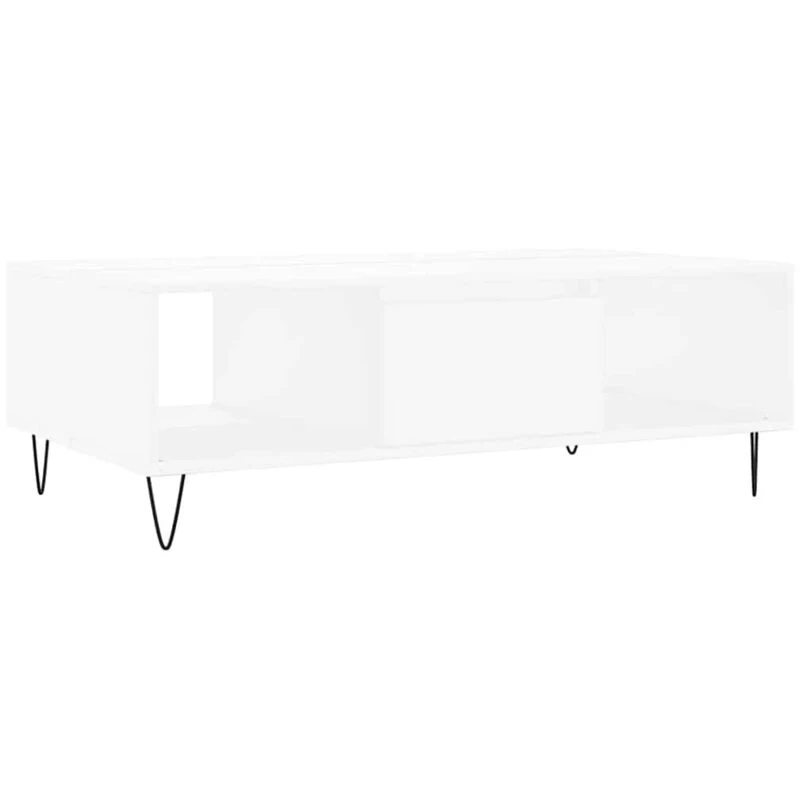 Image of Vidaxl Coffee Table White 104X60X35cm Engineered Wood, White 827084