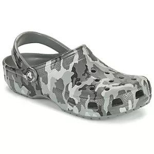 Image of Crocs CLASSIC PRINTED CAMO CLOG mens Clogs (Shoes) in Grey - Sizes 9,11 / 11.5,10,13 / 13.5,11,7,8