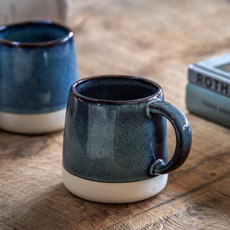 Image of Crossland Grove Hestia Glaze Mug Ink Blue (4pk), Blue 5.06109E+12