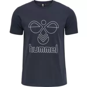 Image of Hummel Print Graphic T Shirt Mens - Blue