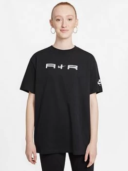 Image of Nike NSW Air T-Shirt - Black Size M Women