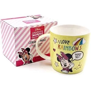 Image of Disney Minnie Mouse Yellow Rainbow Mug