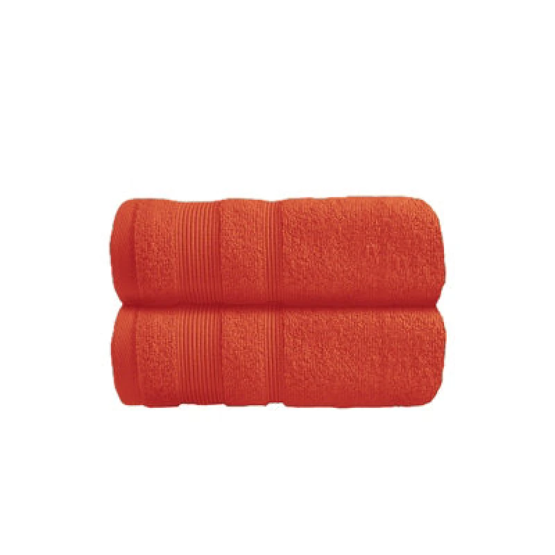 Image of Allure Bath Fashions Luxury Zero Twist Egyptian Cotton Hand Towels Pack Of 2 - Terracotta