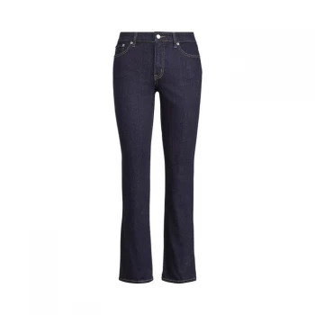 Image of Lauren by Ralph Lauren Midrise 5 Pocket Jeans - D.Rinse Wash
