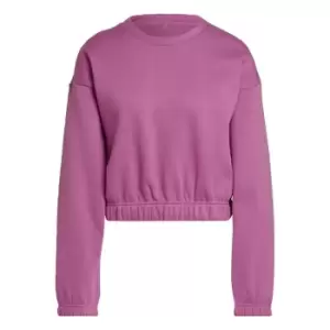 Image of adidas Studio Lounge Loose Fit Sweatshirt Womens - Semi Pulse Lilac