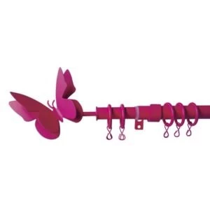 Image of Colours Fuchsia Extendable Curtain Pole L210cm