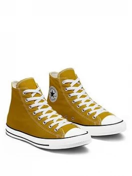 Image of Converse All Star Canvas Color Hi - Yellow, Yellow, Size 7, Women