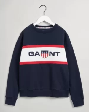 Image of GANT Teen Boys Retro Shield Crew Neck Sweatshirt