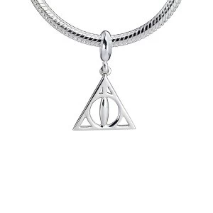 Image of Sterling Silver Deathly Hallows Slider Charm