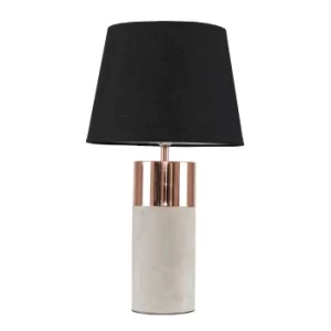 Image of Finley Table Lamp with Black Aspen Shade