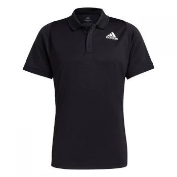 Image of adidas Tennis Freelift Polo Shirt Mens - Black / White