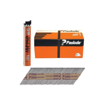 Image of PAS141256 IM350+ Retail Pack Nail & Gas Ring Shank GLV+ 350 2.8 x 51mm 1CFC Box of 1,100 - Paslode