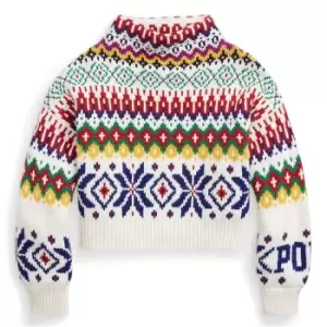 Image of Polo Ralph Lauren Polo Funnel Neck Jumper - Multi