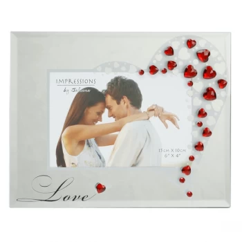 Image of 6" x 4" - True Valentine Glass Photo Frame - Love