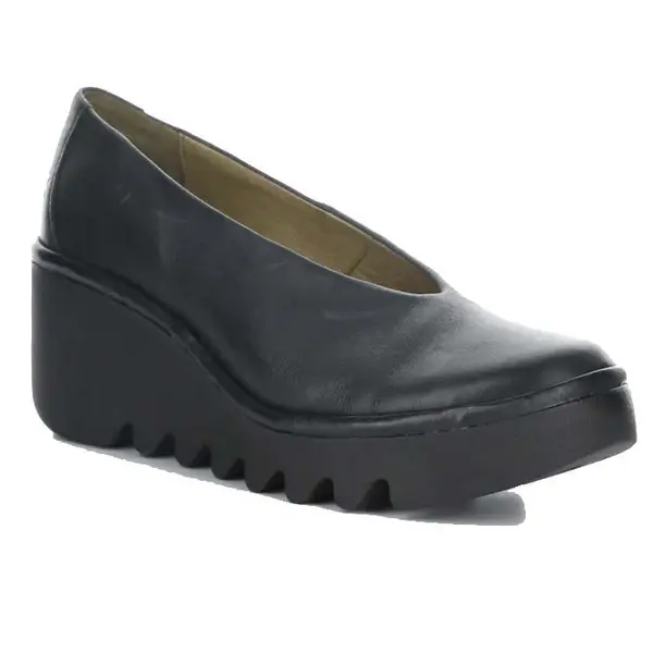 Image of Fly London Womens Beso Slip On Wedge Shoes - UK 6 / EU 39