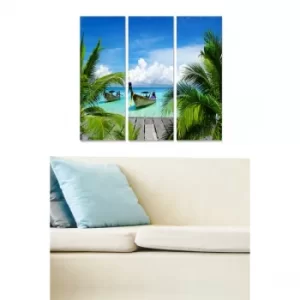 Image of MDF113613403 Multicolor Decorative MDF Painting (3 Pieces)