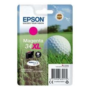 Image of Epson Golf ball 34XL Magenta Ink Cartridge