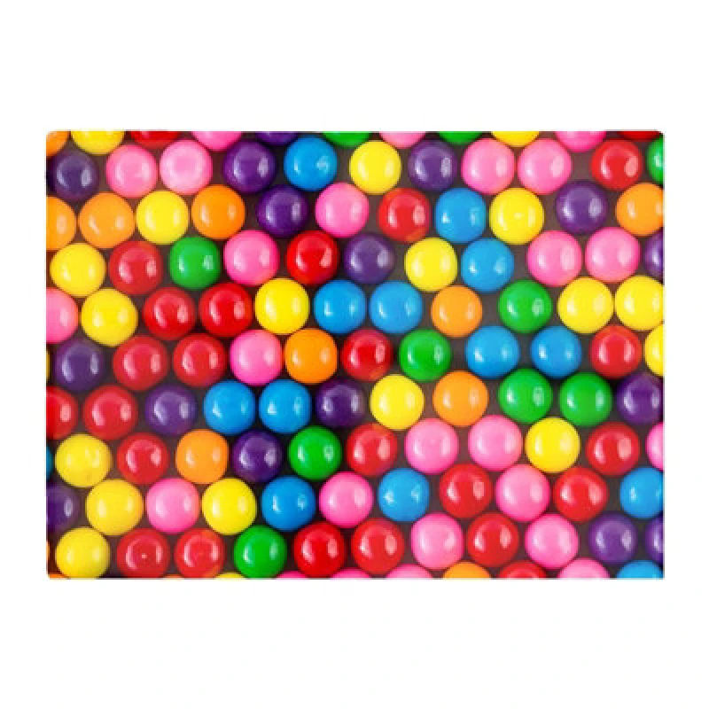Image of Warren Reed Designer Brightly Colored Gum Balls Glass Chopping Board