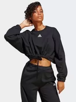 Image of adidas Sportswear Dance Sweat, Black, Size XL, Women