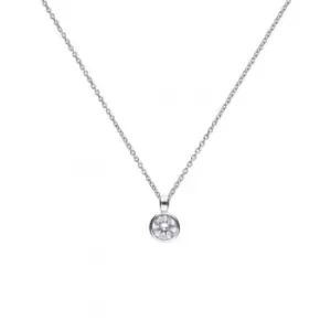Image of Diamonfire Silver White Zirconia Solitaire Pendant P4643
