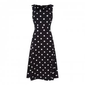 Image of DKNY Square Neck Midi Dress - Multi