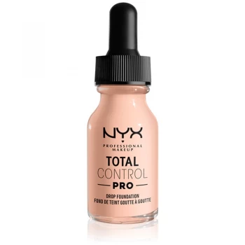 Image of NYX Professional Makeup Total Control Pro Drop Foundation Foundation Shade 1.3 - Light Porcelain 13ml