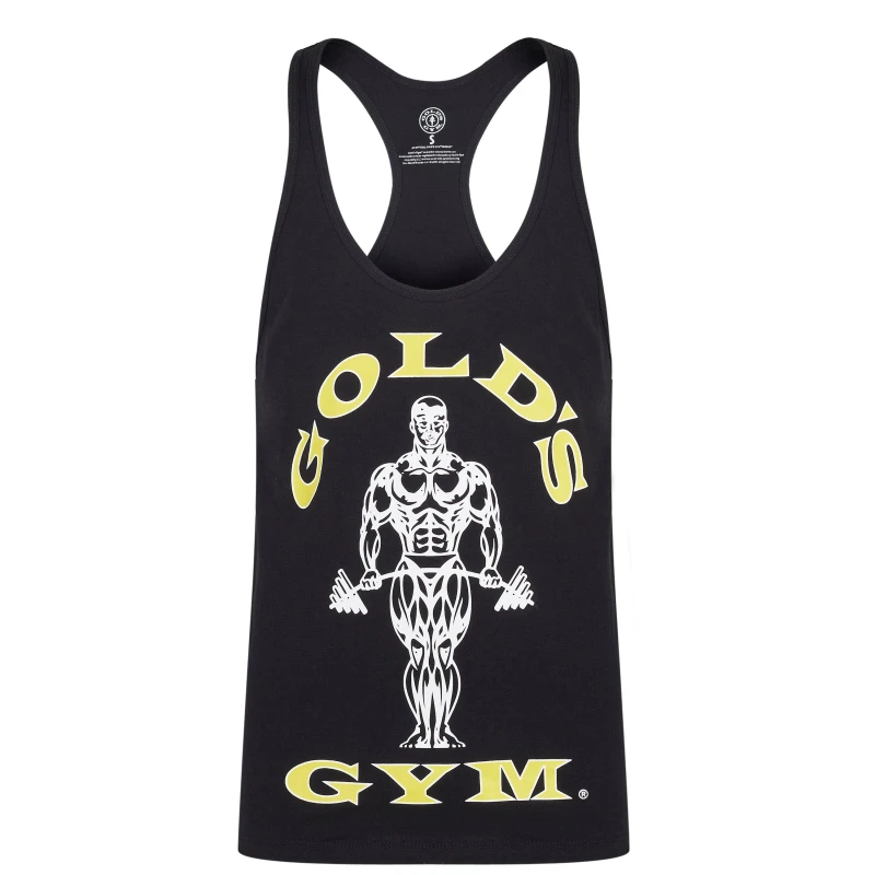 Image of Golds Gym Muscle Joe Premium Stringer Vest - Black M