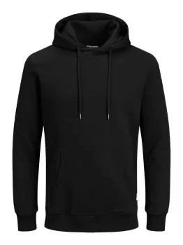 Image of JACK & JONES Plain Plus Size Hoodie Men Black