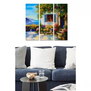Image of MDF69323317 Multicolor Decorative MDF Painting (3 Pieces)