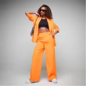 Image of Missguided Tailored Wide Leg Trousers - Orange