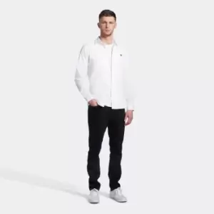 Image of Mens White Poplin Shirt - S