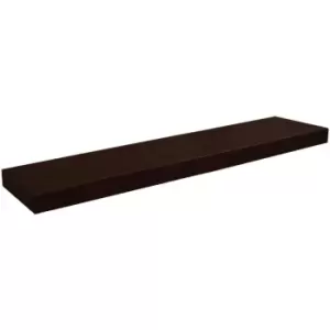 Image of Techstyle Chicago Wood Effect 100Cm Floating Techstyle Chunky Wall Shelf Walnut