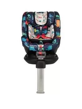 Image of Cosatto RAC Come And Go i-Rotate Car Seat - D is for Dino, Green