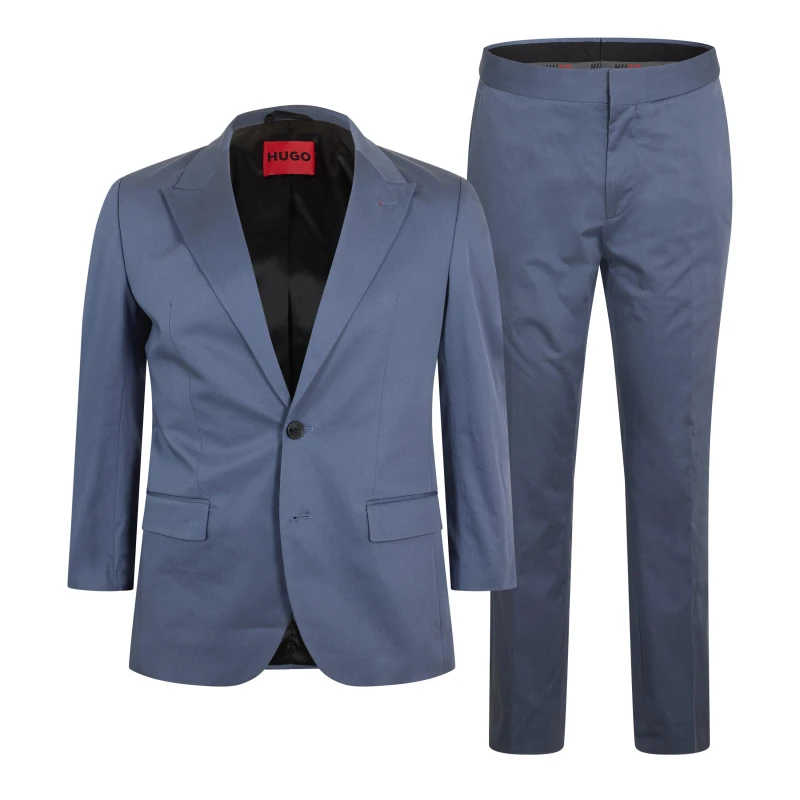 Image of Hugo Mens Henry Getlin242 Suit Medium Blue male 34 (44)