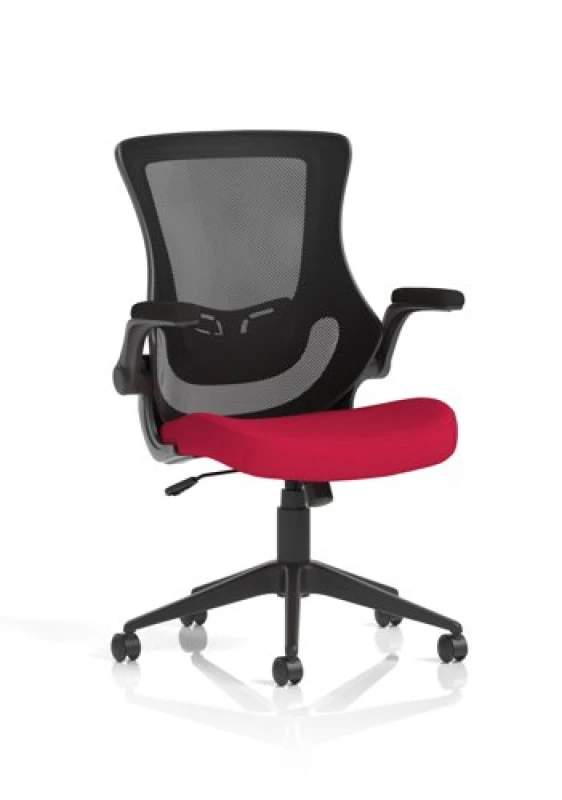 Image of Orbit Orbit Black Mesh Back Chair Bespoke Colour Seat Bergamot Cherry KCUP2137