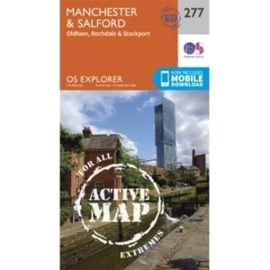 Image of Manchester and Salford by Ordnance Survey (Sheet map, folded, 2015)