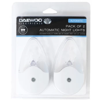 Image of Daewoo Automatic Night Lights - Pack of 2