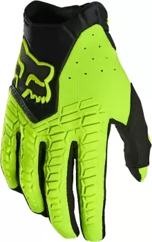 Image of FOX Pawtector Motocross Gloves, yellow Size M yellow, Size M