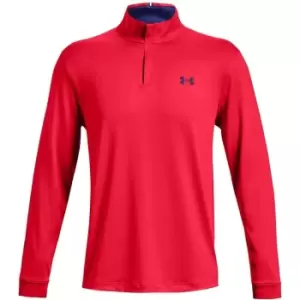 Image of Under Armour Play Off Zip Top Mens - Red