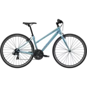 Image of Cannondale Quick 6 Remixte Womens Hybrid Bike - Blue