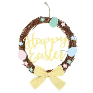Image of Pastel Happy Easter Wreath