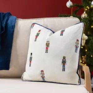 Image of Nutcracker Christmas Cushion Cream / 43 x 43cm / Polyester Filled