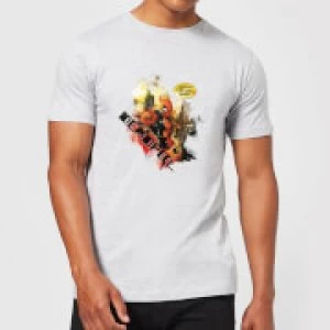 Image of Marvel Deadpool Outta The Way Nerd T-Shirt - Grey - M