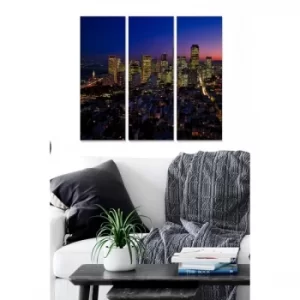 Image of MDF1633202 Multicolor Decorative MDF Painting (3 Pieces)